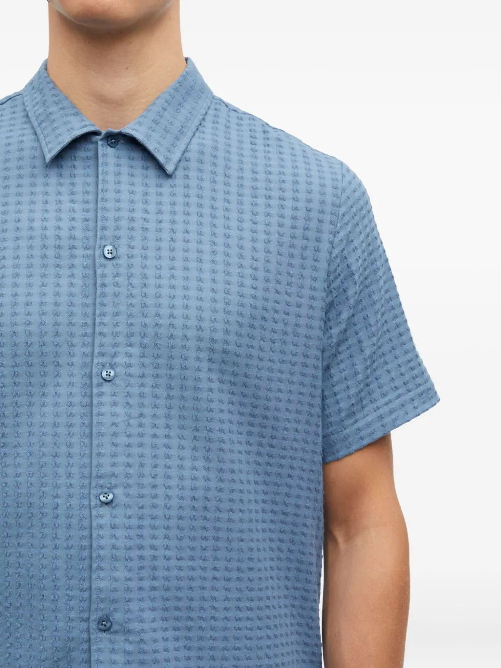 SAMSOE Avan overhemd Blauw