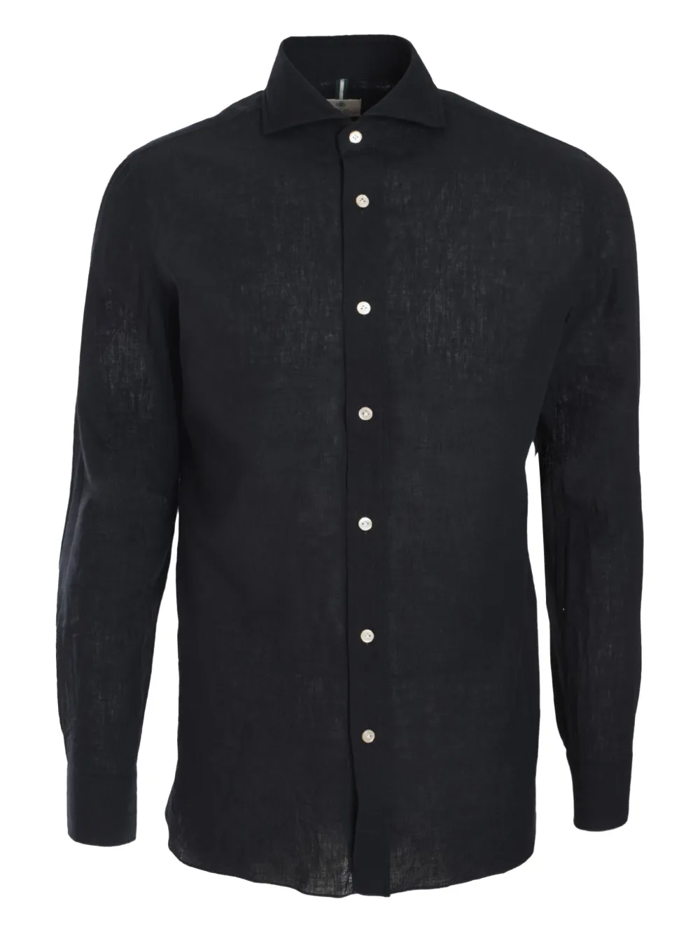 Luigi Borrelli cutaway-collar shirt | Black | Image 1