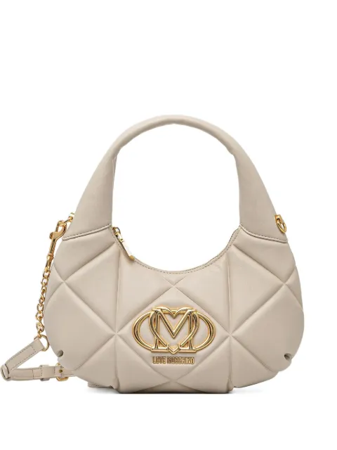 Love Moschino logo-plaque tote bag