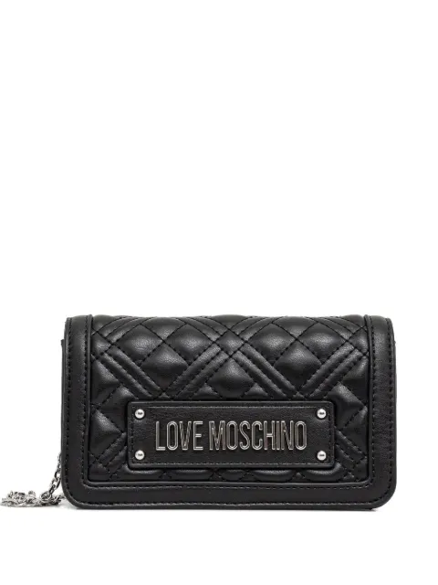 Love Moschino quilted clutch bag