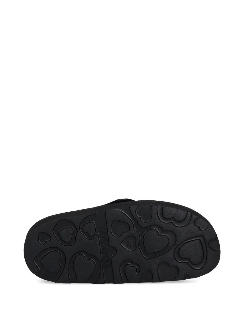 Love Moschino quilted sandals Black