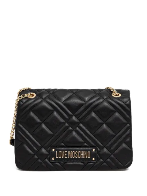 Love Moschino logo-patch cross body bag