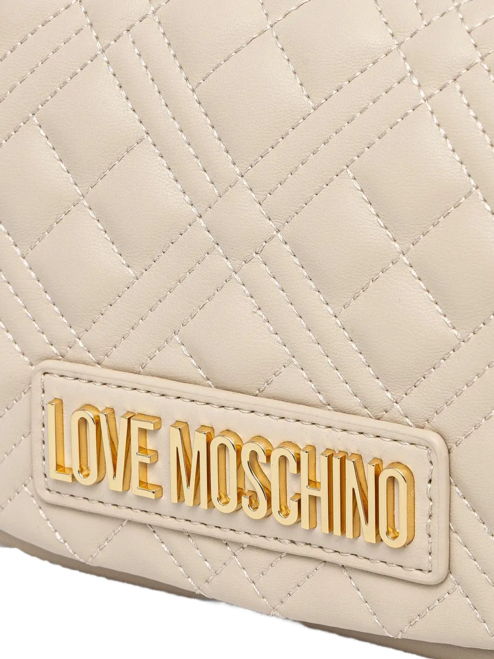 Love Moschino Crossbodytas met logo Beige