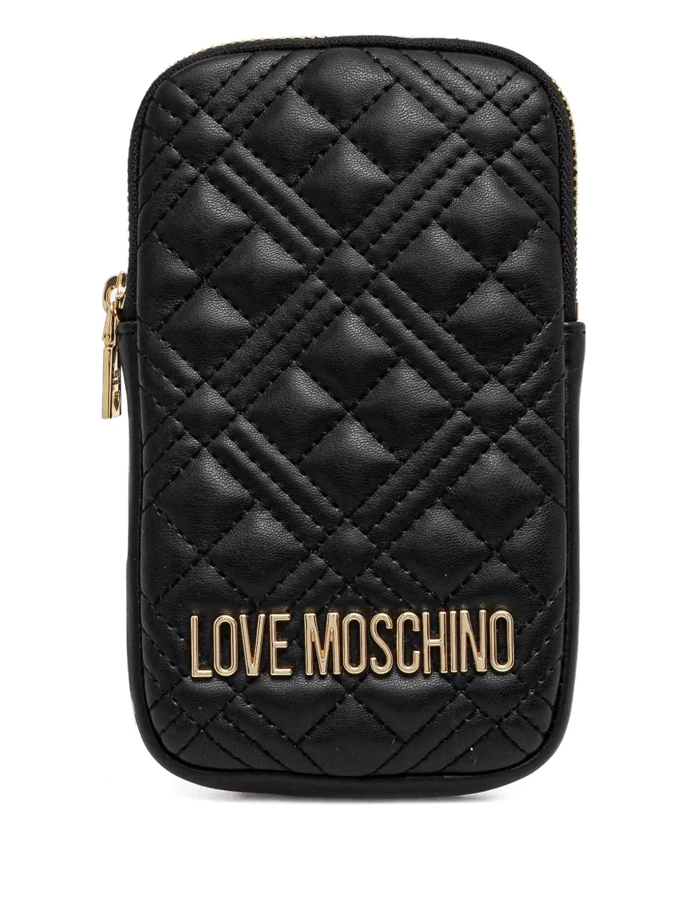 Love Moschino キルティング スマホケース - ブラック Love Moschino キルティング スマホケース - ブラック