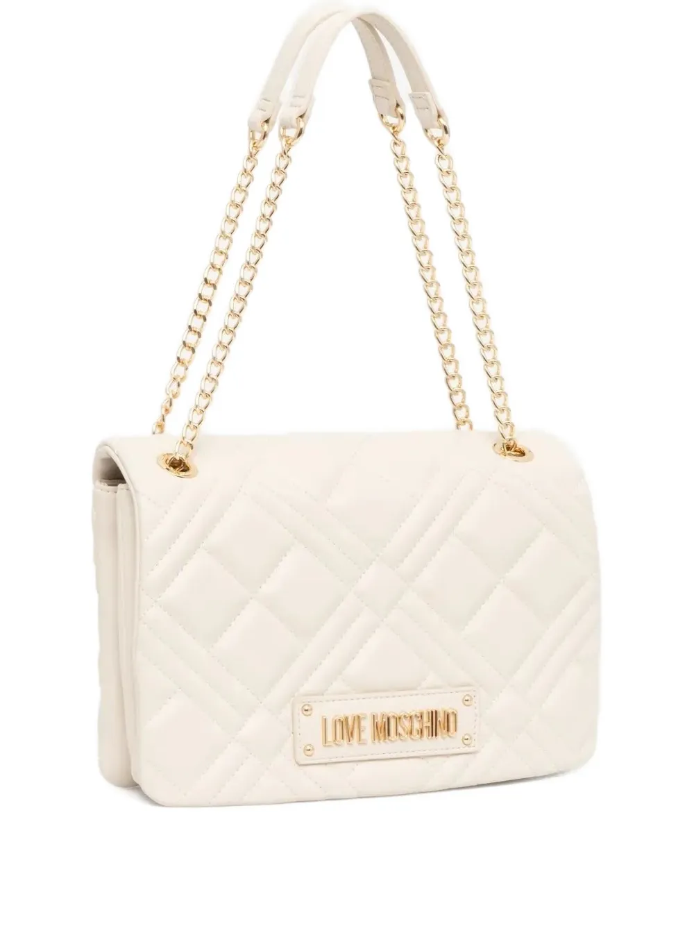 Love Moschino Gewatteerde schoudertas Beige