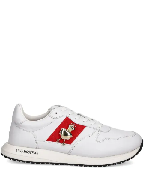 Love Moschino heart-appliqué sneakers