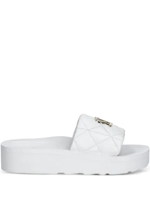 Love Moschino quilted slides