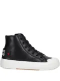 Love Moschino logo-patch sneakers - Black