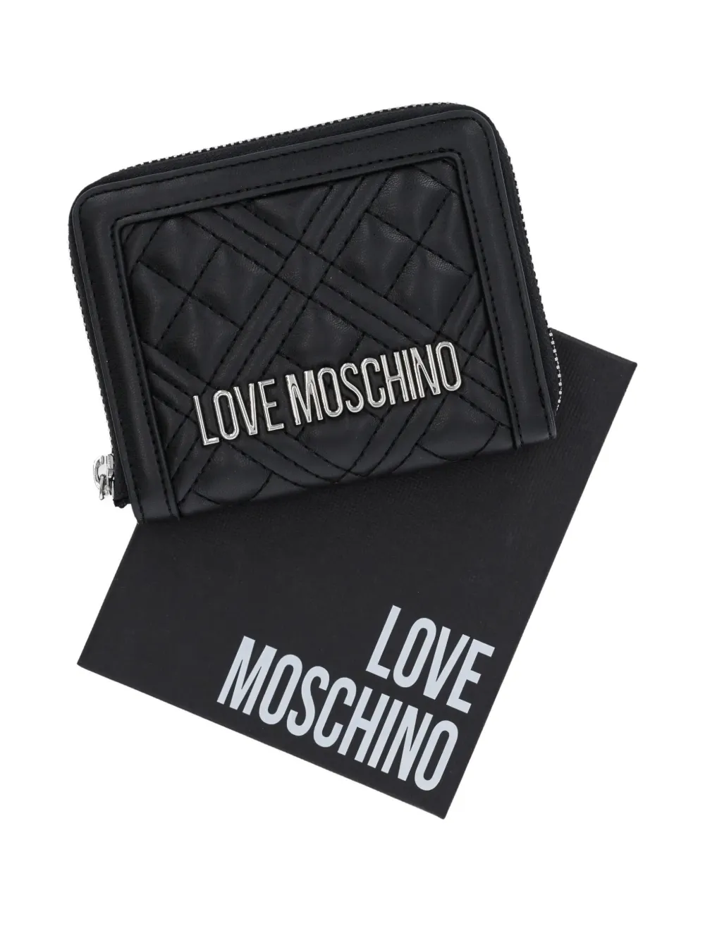 Love Moschino Gewatteerde portemonnee Zwart