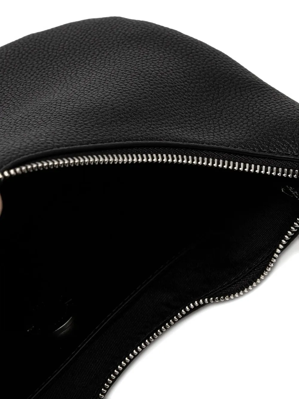 Love Moschino Kleine schoudertas met logoplakkaat en rits Zwart