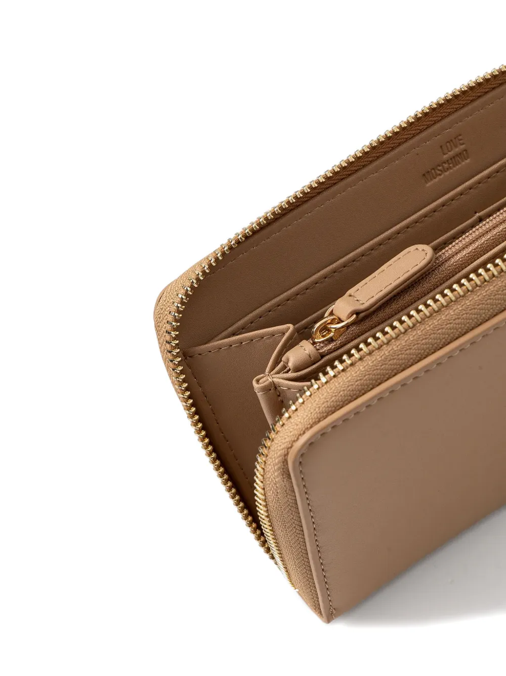 Love Moschino Portemonnee met logo Beige