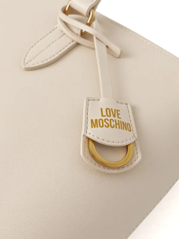 【MOSCHINO】ロゴエンボスハンドバッグ Love Moschino ロゴエンボス ハンドバッグ | ニュートラル