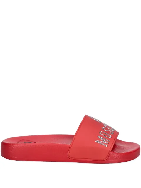 Love Moschino logo-embellished slides