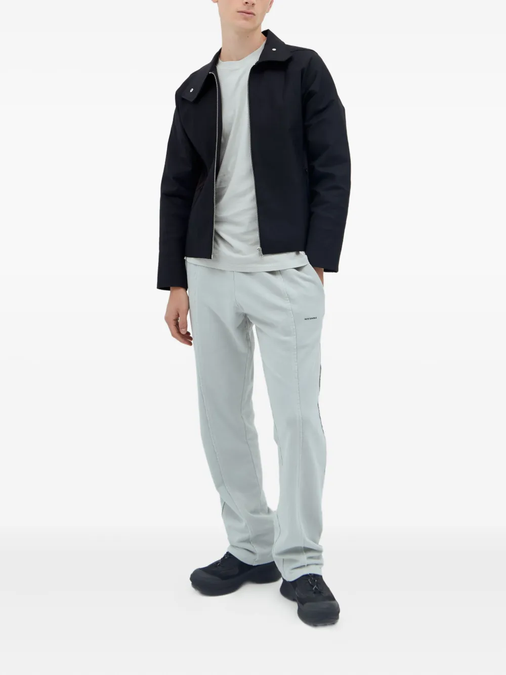 Affxwrks Logo-print Track Pants In Gray