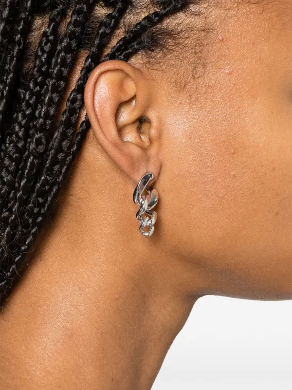 Tom Wood Dean Hoops Triple Earrings | シルバートーン | FARFETCH JP