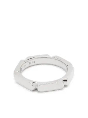 48 TOM WOOD Kimberlitt Ring　UNISEX Tom Wood Kimberlitt Dented Ring | Silver | FARFETCH UK