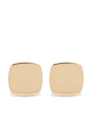 Tom Wood Small Frame Square Hoop Earrings | Gold | FARFETCH ZA