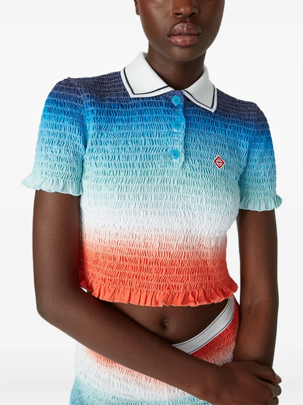 Casablanca Gesmockte polotop Blauw