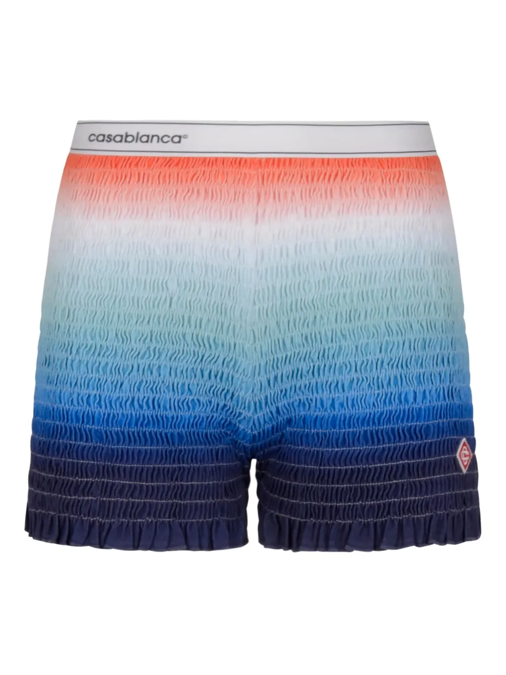 Casablanca Gesmockte shorts Blauw