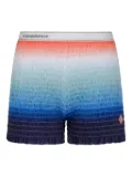 Casablanca smocked gradient shorts - Blue