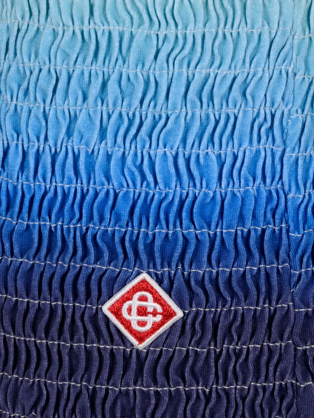 Casablanca Gesmockte shorts Blauw