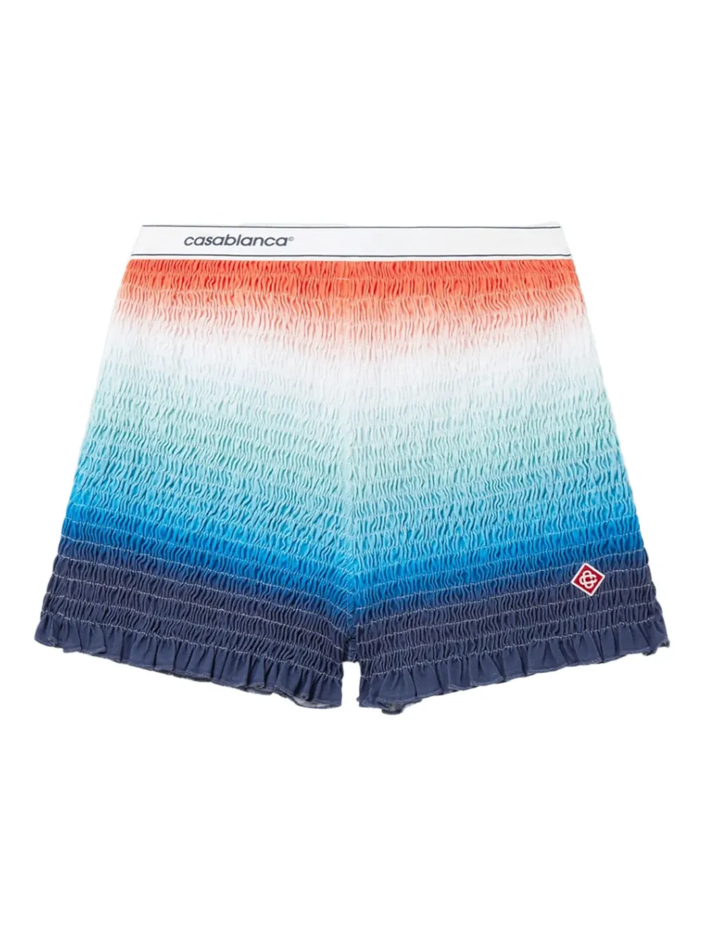 Casablanca Gesmockte shorts Blauw