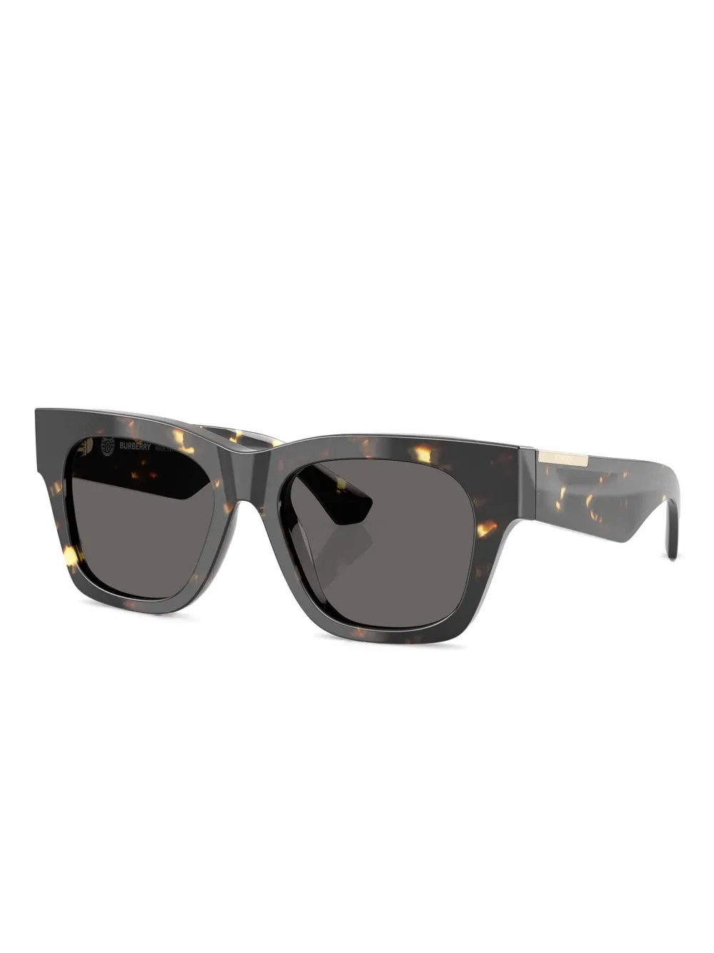 Burberry Eyewear Zonnebril met vierkant montuur en schildpadschild design - Geel
