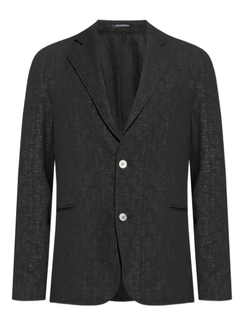Emporio Armani blazer à simple boutonnage