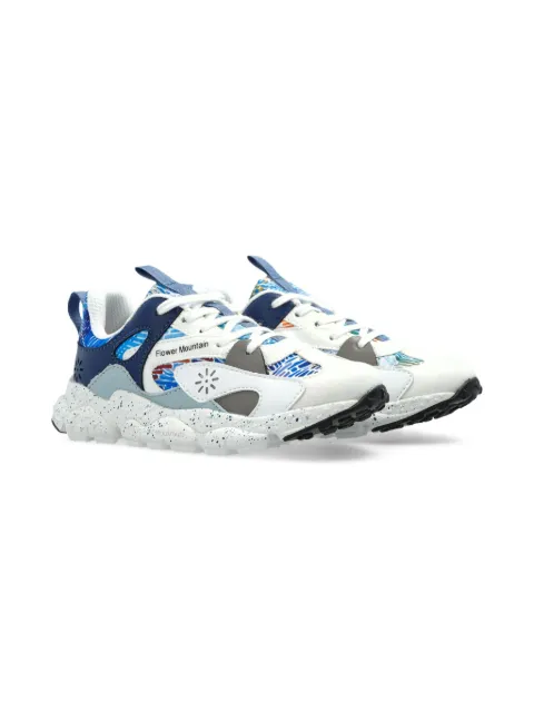 FLOWER MOUNTAIN KIDS  tenis con logo estampado