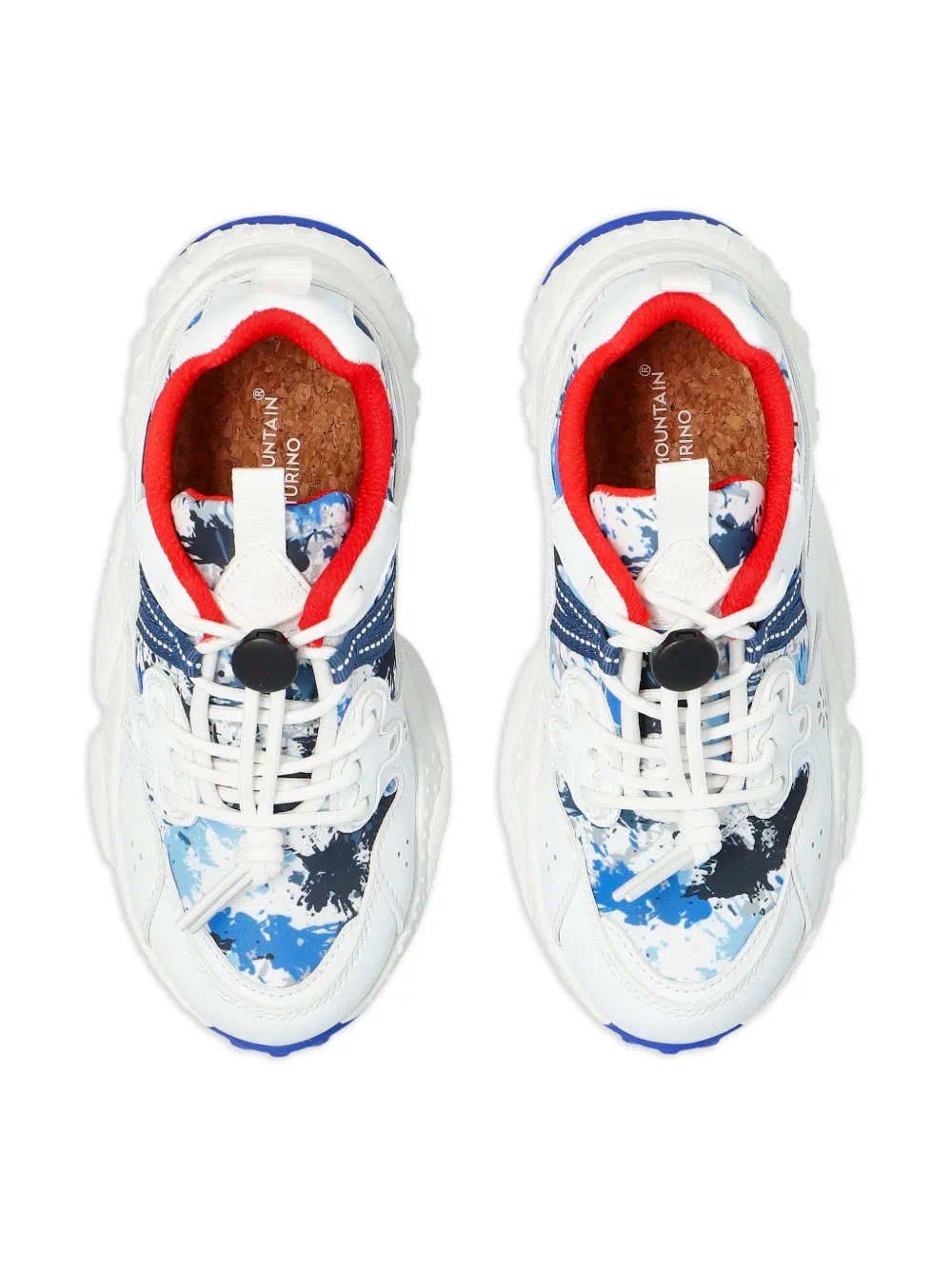 FLOWER MOUNTAIN KIDS Sneakers met print Wit