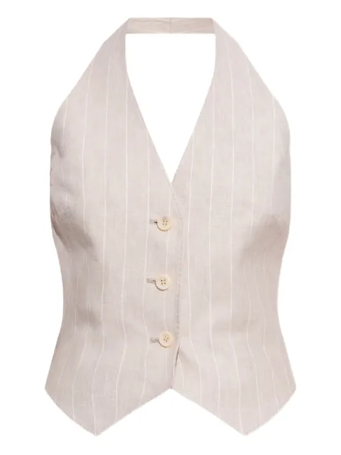 Max Mara Sauro pinstripe waistcoat