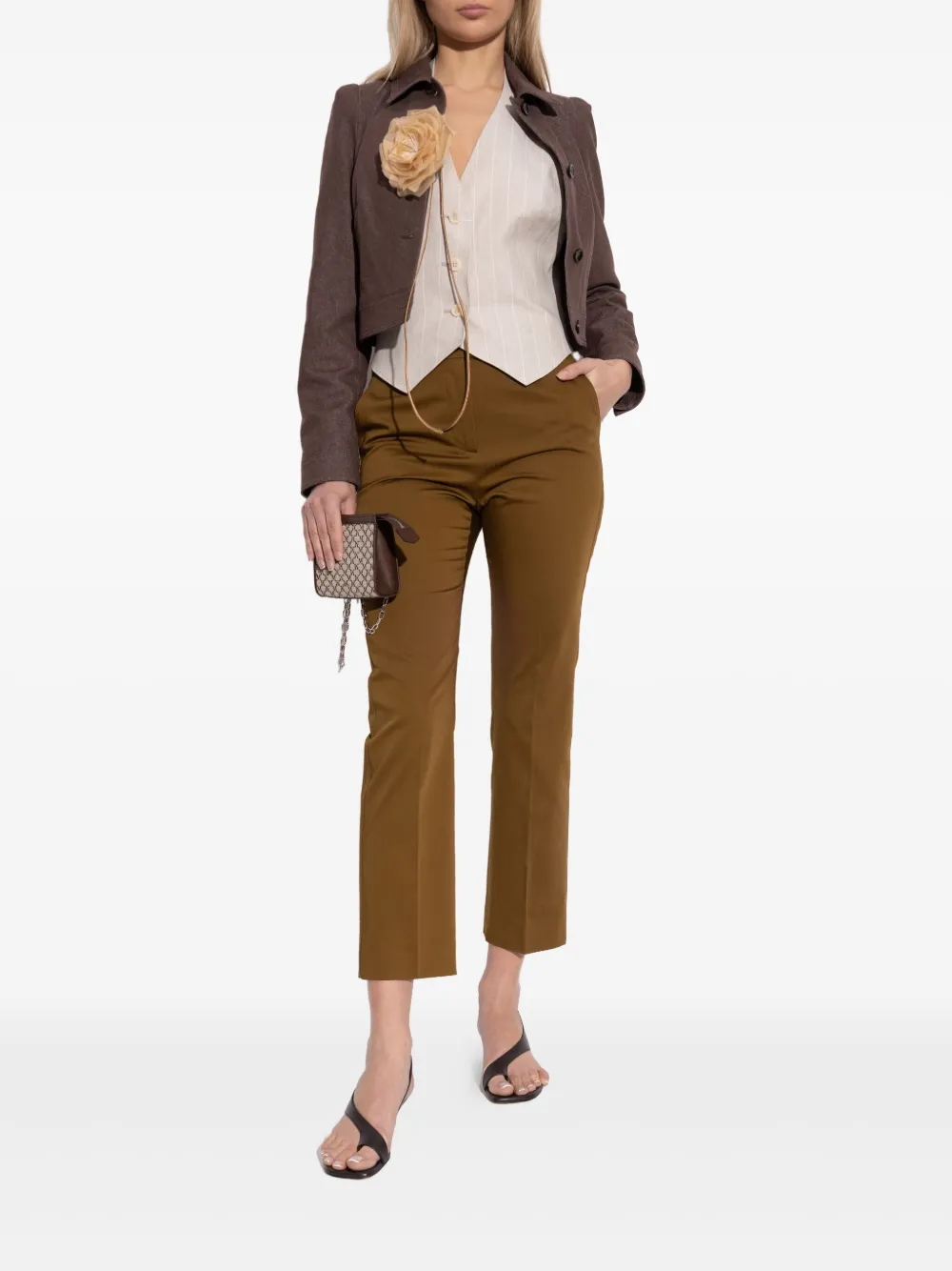Max Mara chaleco con estampado de rayas diplomáticas | Chalecos | Image 2