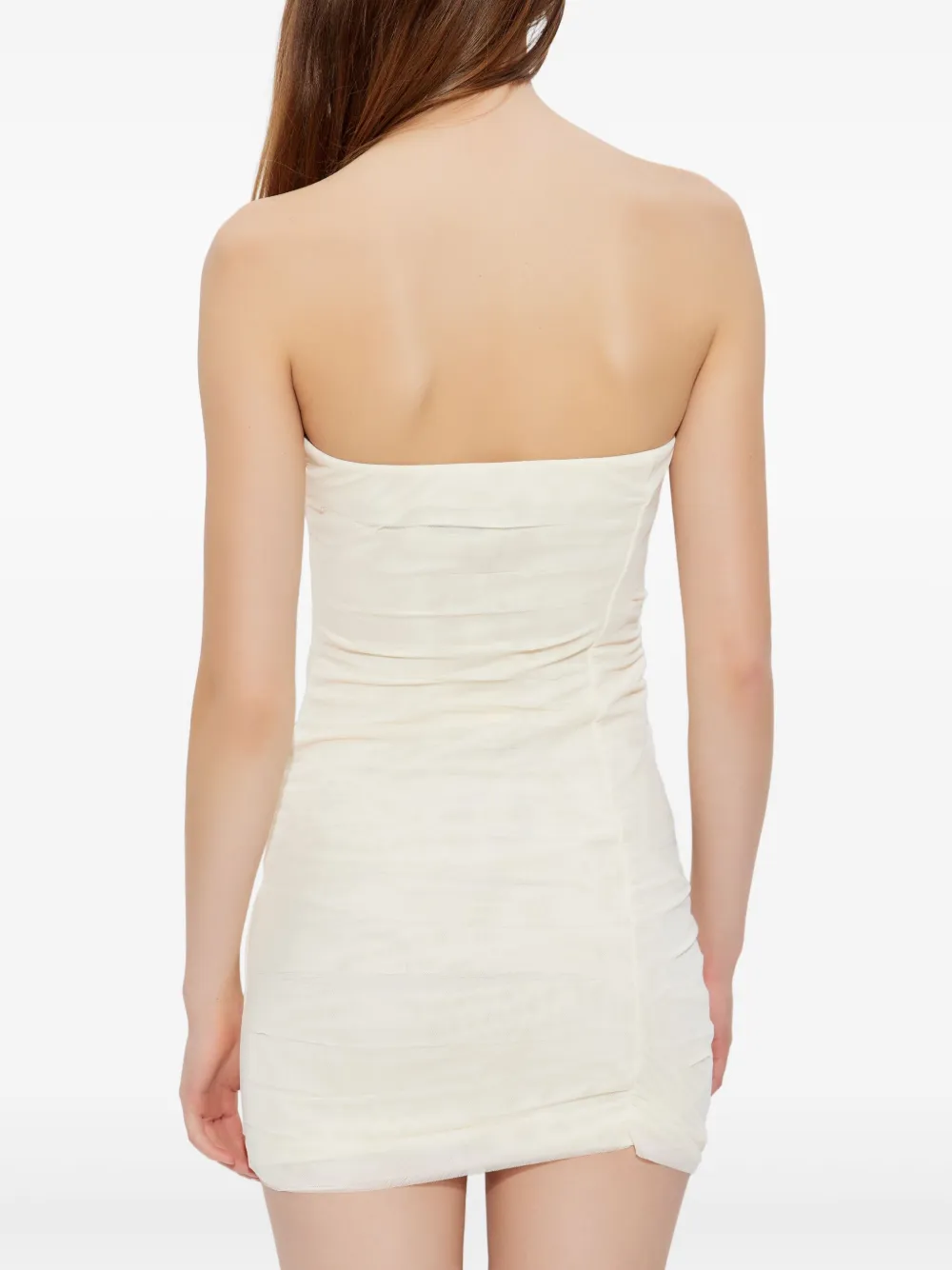 Shop Mm6 Maison Margiela Tulle Mini Dress In Weiss