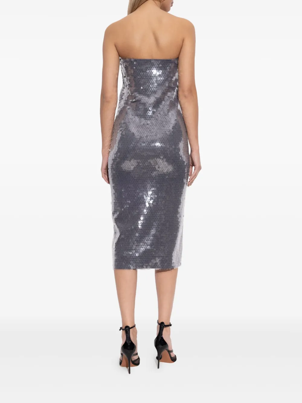 Sportmax Stemma midi-jurk Grijs