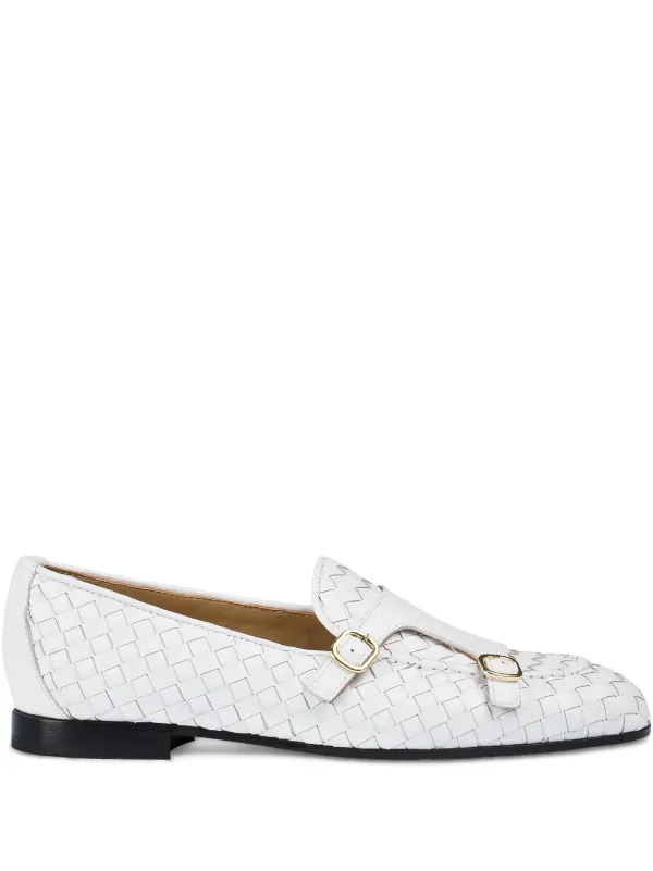 Doucal's Double-buckle Loafers in White