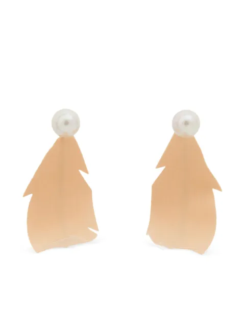 Marni feather earrings