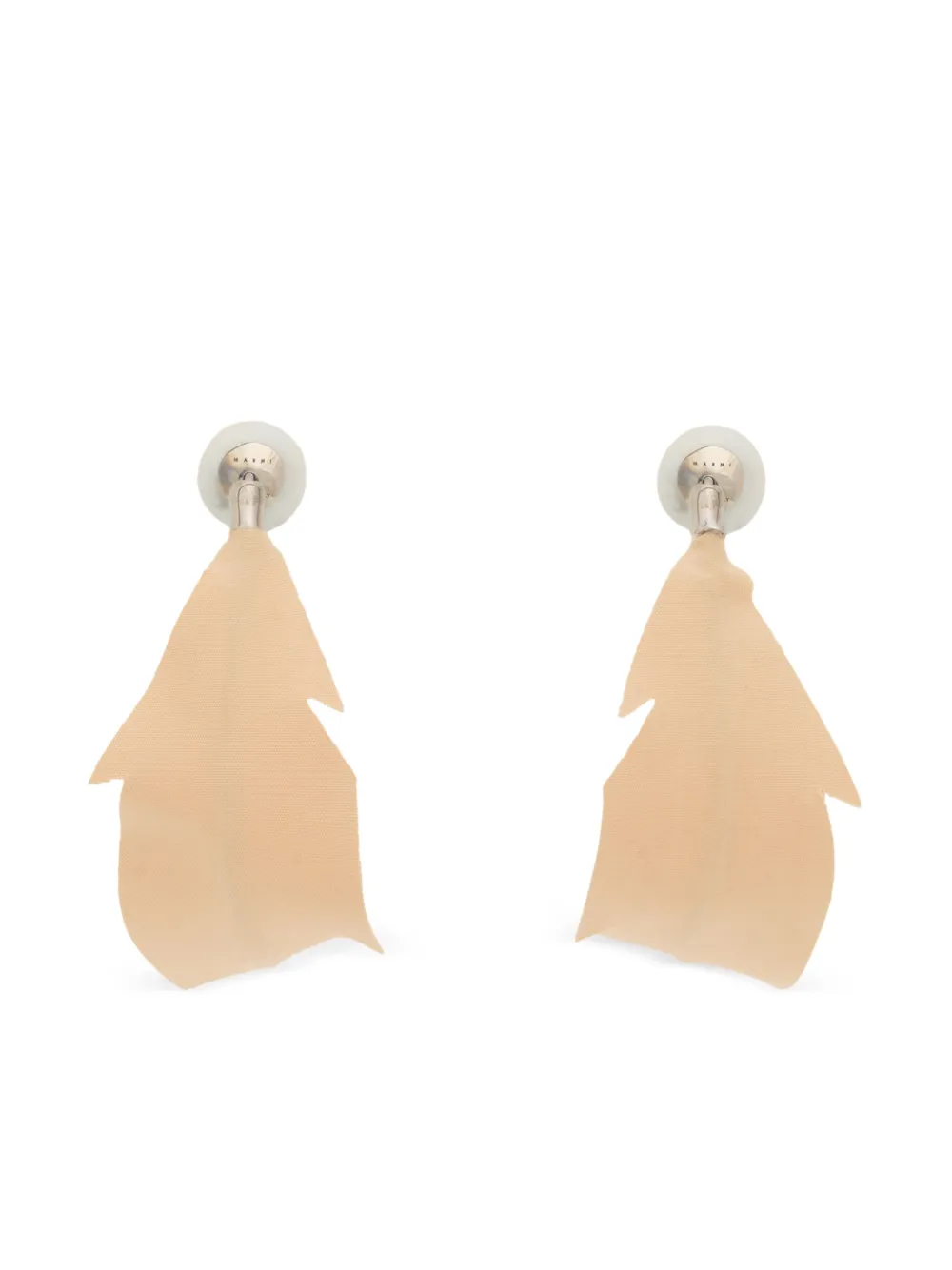 Marni Feather Earrings In Silver