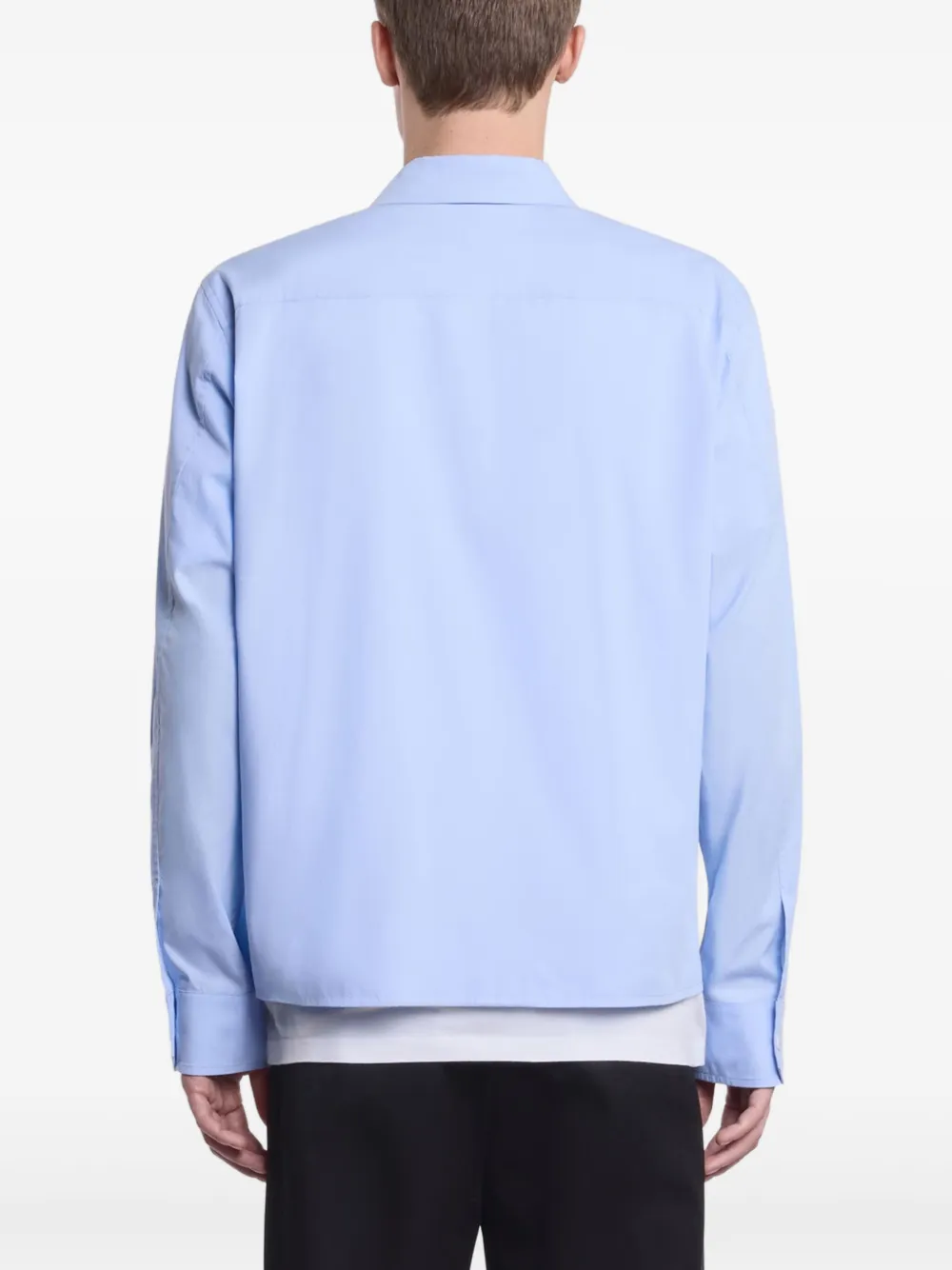 Hogan Popeline katoenen overhemd Blauw