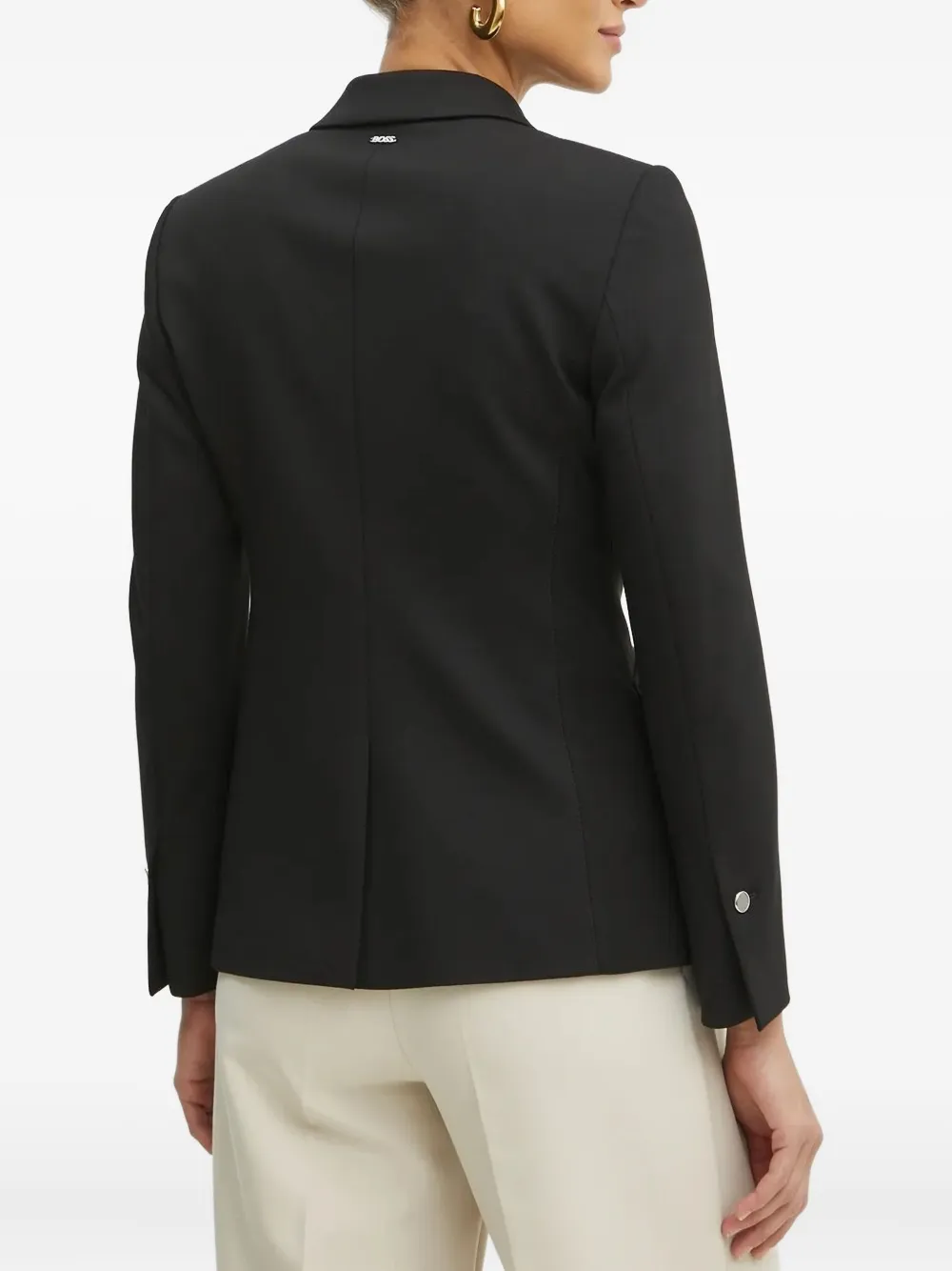 BOSS Blazer met dubbele rij knopen Zwart