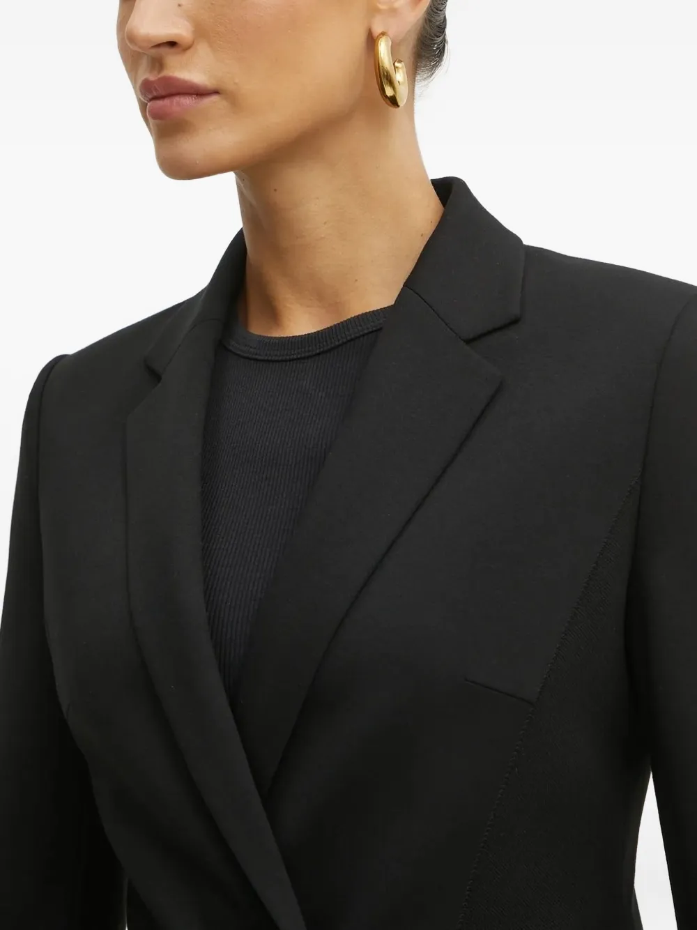 BOSS Blazer met dubbele rij knopen Zwart
