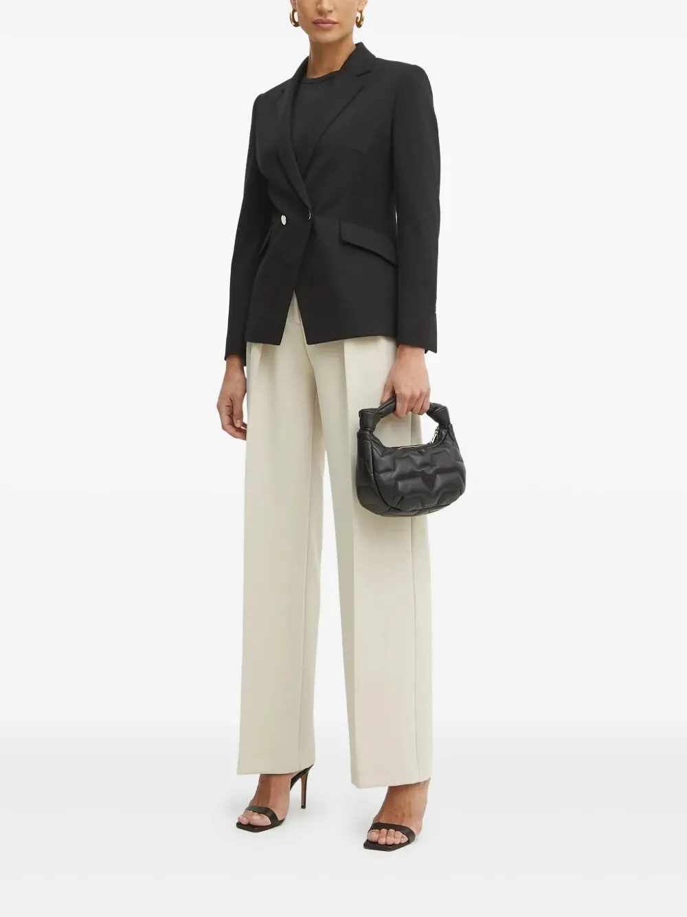 BOSS Blazer met dubbele rij knopen Zwart