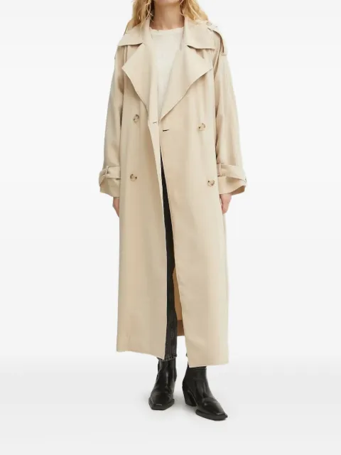 BOSS belted double-breasted trench coat