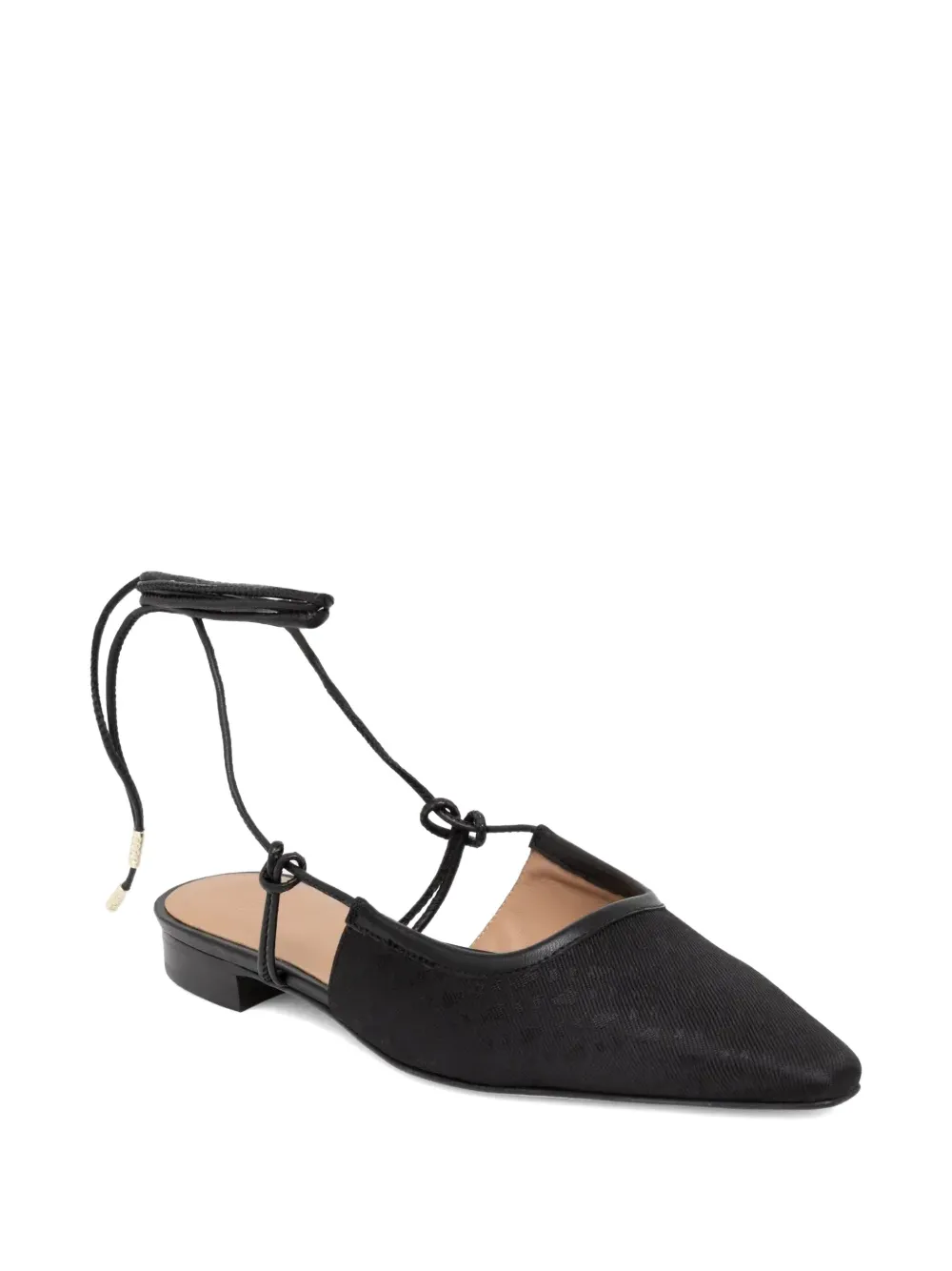 BOSS Slingback ballerina's met puntige neus - Zwart