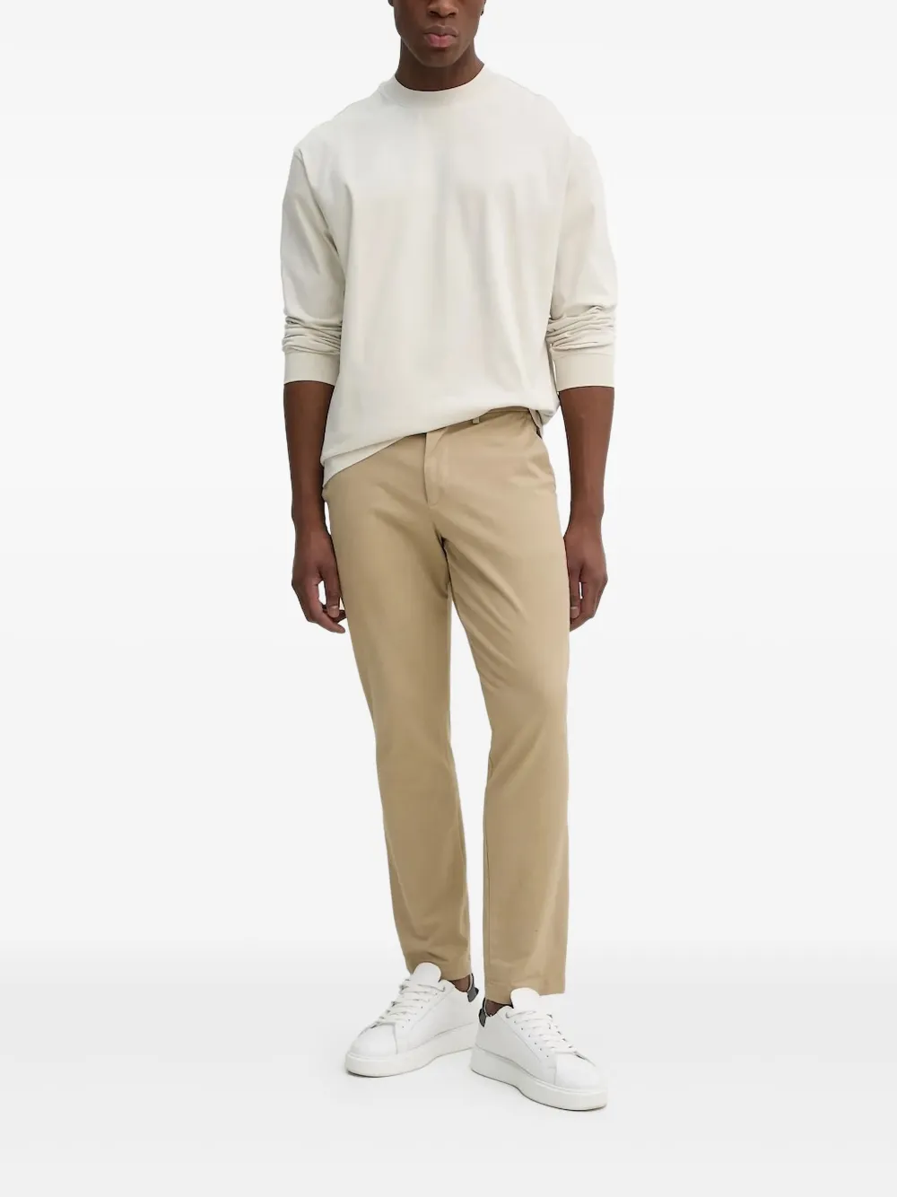 BOSS long-sleeve crew-neck T-shirt | Neutrals | Image 1