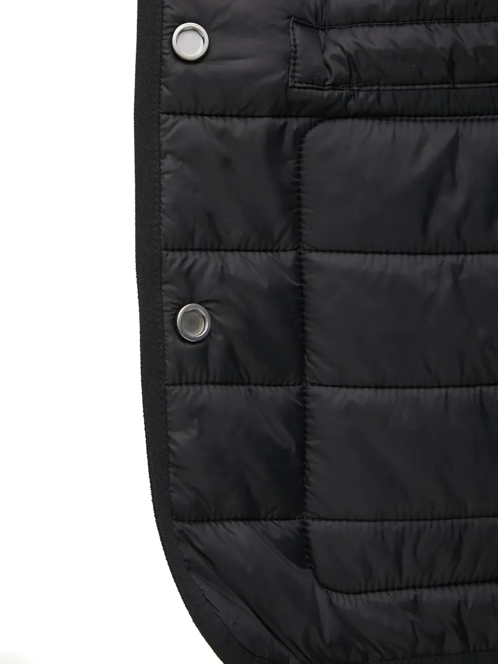 Hugo Boss Quilted Hooded Vest In Black
