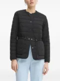 BOSS quilted-drawstring jacket - Black