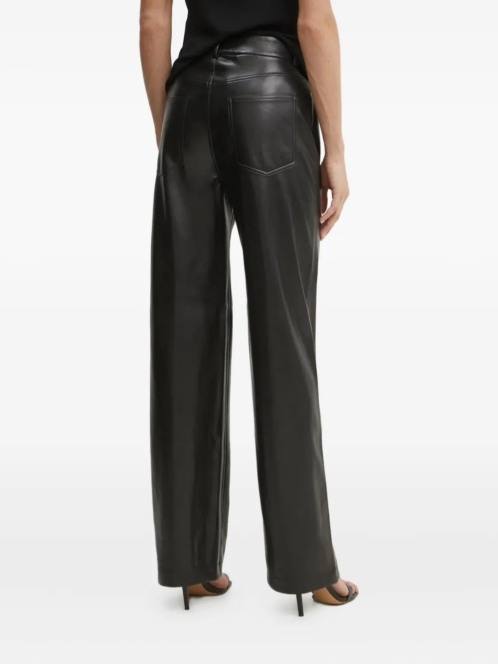 BOSS faux-leather pants | Straight-Leg Pants | Image 2