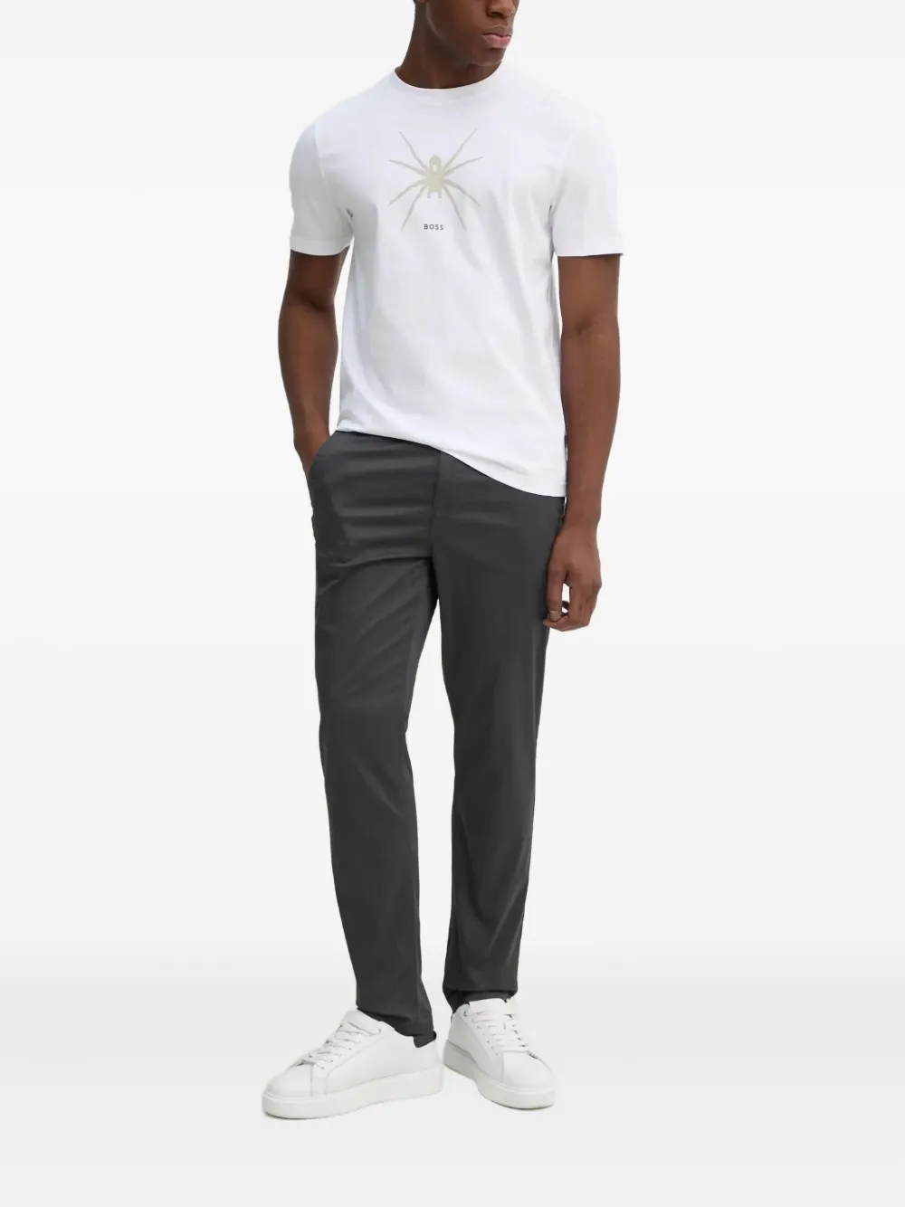 BOSS Straight broek - Grijs