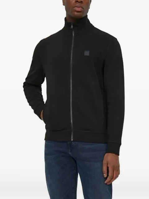 BOSS high-neck zip-up sweatshirt