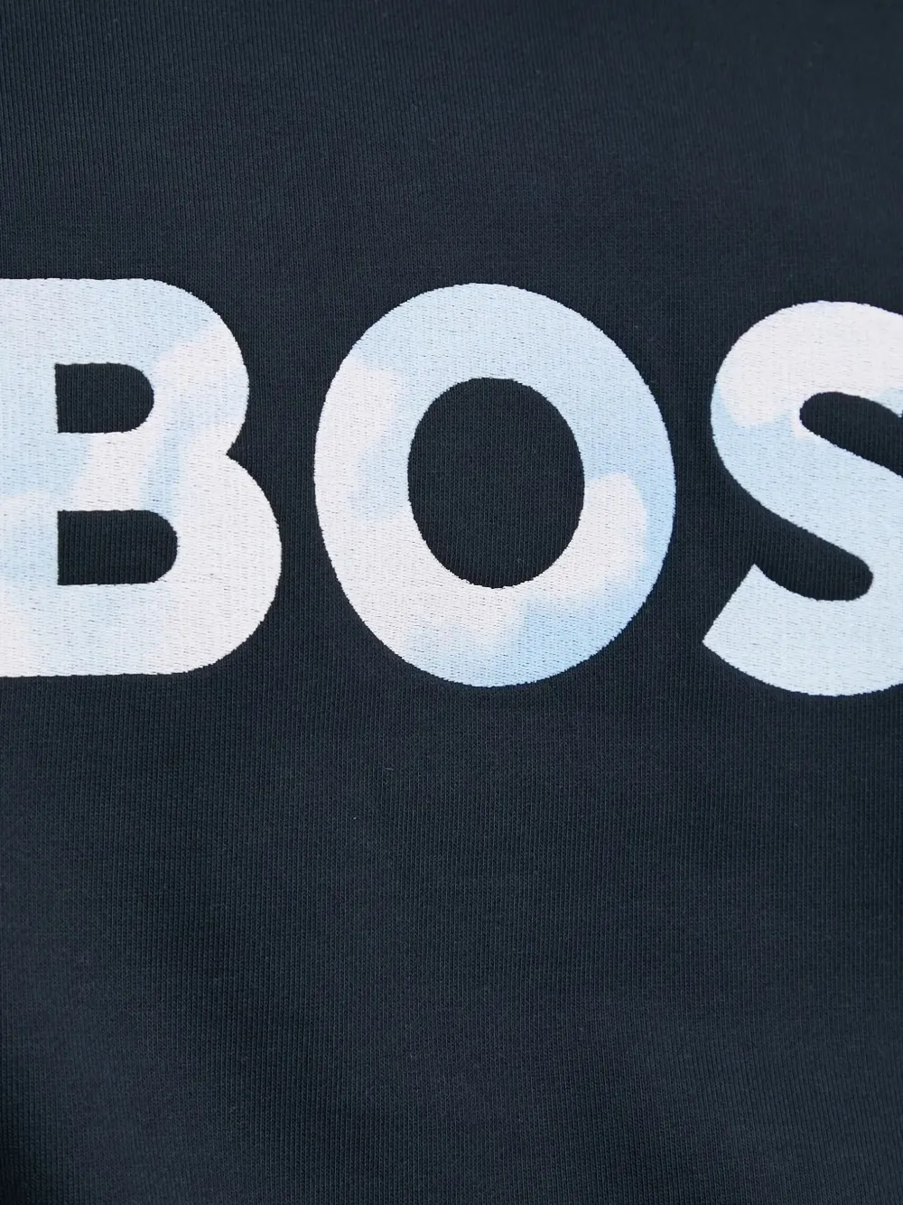 Hugo Boss Logo-print Sweatshirt In Blue